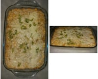 Arroz de forno com atum e legumes