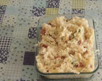 Arroz cremoso com linguiça, alho e ervas