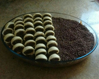 Pavê de creme de avelã e bombom