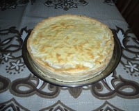 Quiche de queijo com presunto
