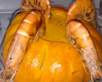 Camarão na moranga para Reveillon