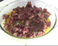 Souflé de abóbora com carne seca do Lúcio Cezar