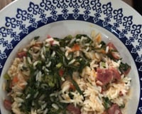 Arroz com couve - manteiga