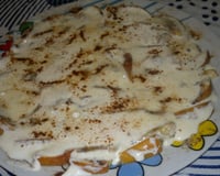 Banana assada com canela