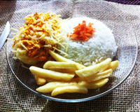 Batata recheada com estrogonofe