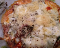 Almôndega à parmegiana (porpeta)