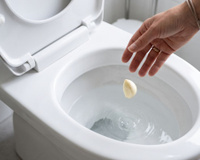 O que acontece se você colocar alho no vaso sanitário e deixar durante a noite? O que acontecerá pela manhã?