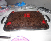 Bolo de chocolate com leite de cabra