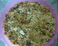 Arroz farofa divino para churrasco