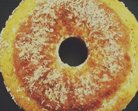 Bolo de milho feito com cuscuz