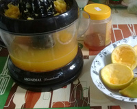 Suco de laranja cremoso