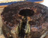 Bolo mesclado de liquidificador