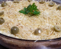 Escondidinho de atum e arroz integral