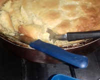 Bolo de aipim cozido com coco da Carmen Mello