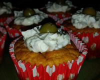 Cupcake salgado de cenoura