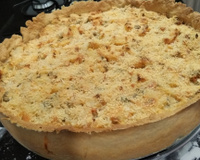 Torta de palmito com requeijão