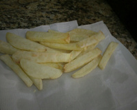 Batata frita sequinha e crocante