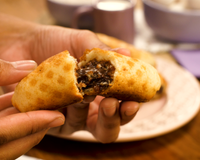 Bolinho recheado de chocolate
