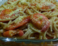 Macarrão com camarão (muito fácil)