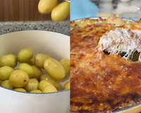 Essa torta de batata, cebola caramelizada e creme de queijos viralizou e eu precisei testar: 10/10 (sem glúten!)