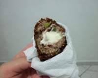 Quibe recheado com mussarela