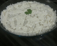 Arroz de forno ao molho branco