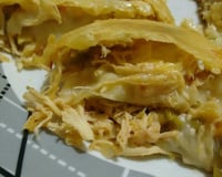 Rocambole  de massa de pastel