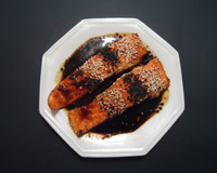 Salmão ao molho teryaki