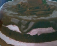 Calda de chocolate para bolos