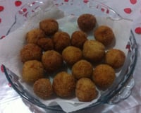 Bolinho de arroz com frango