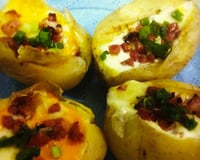 Batata recheada com calabresa