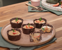 Cestinha de chocolate saudável