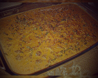 Macarrão com carne moída