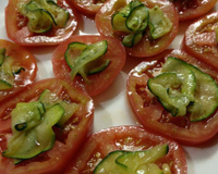 Antepasto de abobrinha italiana