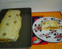 Rocambole de arroz cozido do Lúcio Cezar