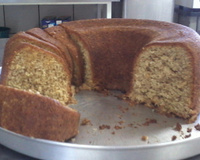 Bolo de aveia com laranja