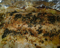 Salmão assado à provençal