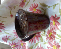 Cupcake de chocolate na caneca