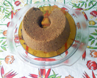 Bolo de aveia com chocolate