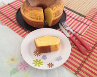 Bolo de fubá e amido de milho