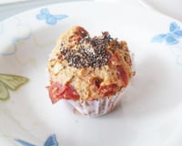 Muffin salgado com chia