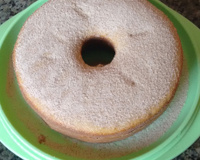 Bolo de bolinho de chuva com canela