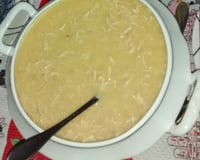 Caldo de frango com mandioca