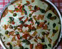 Pizza com massa de couve-flor