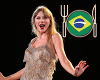 Isso é tudo que Taylor Swift come em um dia... Será que ela vai conseguir manter a dieta no Brasil?