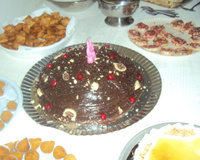 Bolo dois amores com papel de arroz