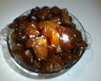 Doce de mamão verde cristalizado