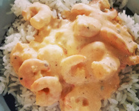 Estrogonofe de camarão