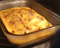 Mini torta salgada de microondas