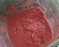 Sorvete de morango caseiro